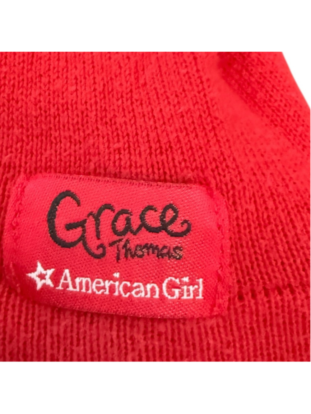 American Girl Grace Thomas Red Sequin Heart Love Sweater Girls 7/8 - Picture 4 of 5
